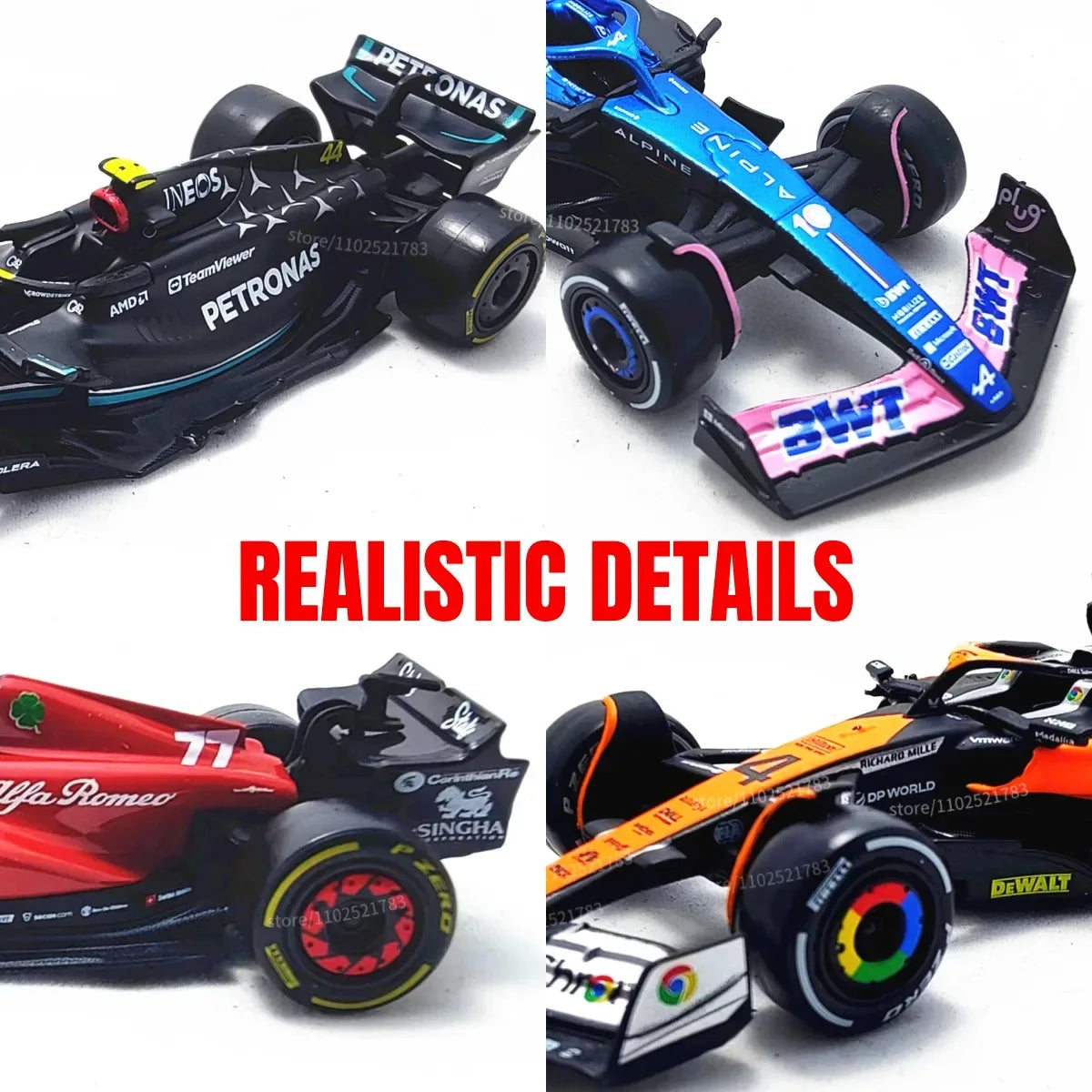 Premium Diecast 1to43 F1 Racing Car Model By Bburago - ToylandEU