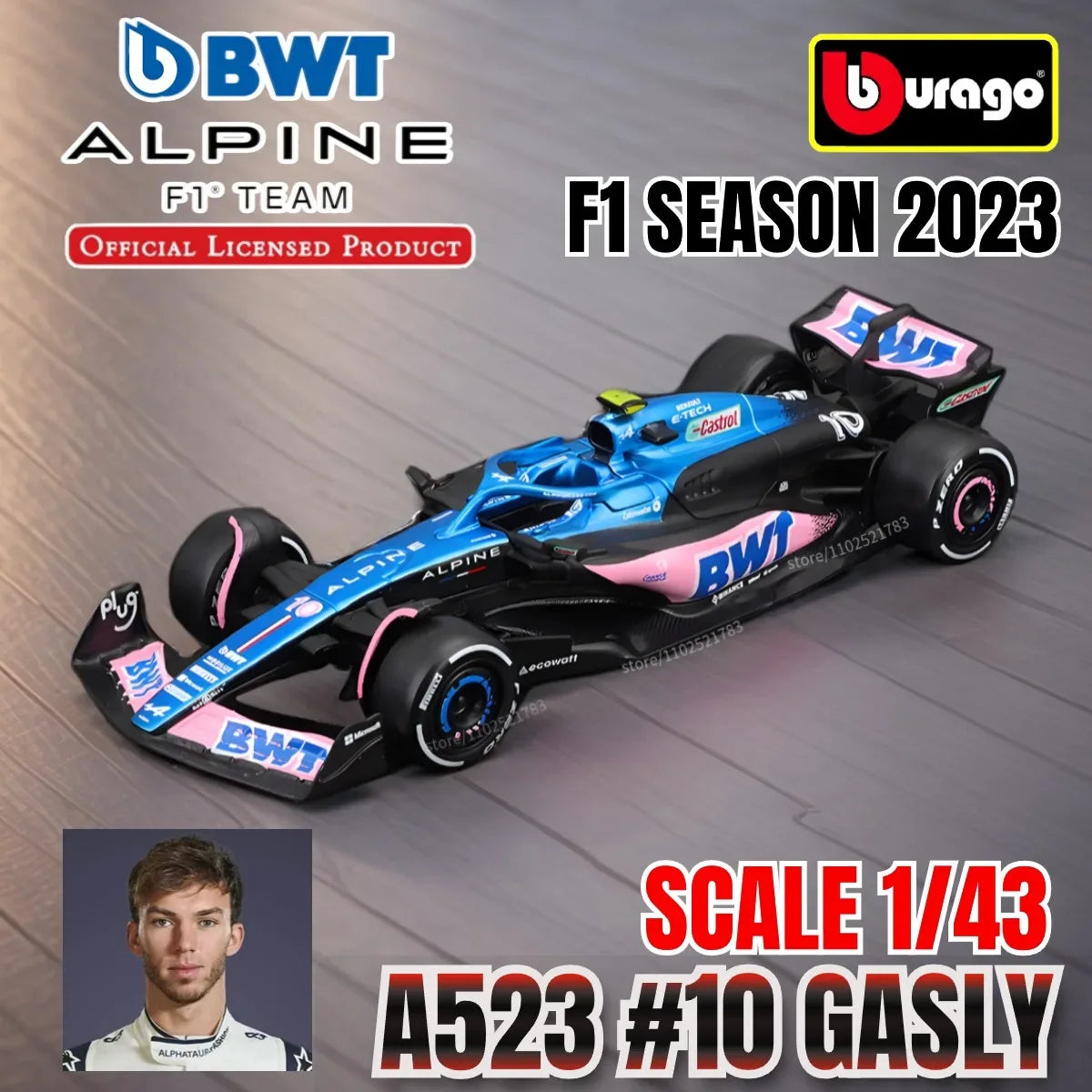 Premium Diecast 1to43 F1 Racing Car Model By Bburago - ToylandEU