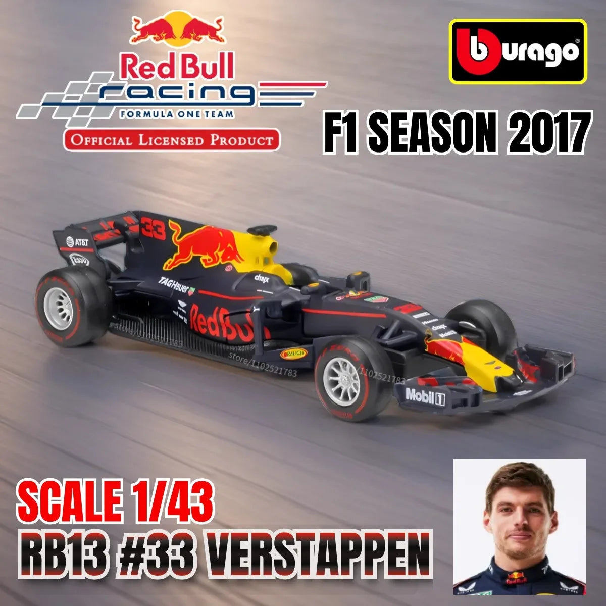 Premium Diecast 1to43 F1 Racing Car Model By Bburago - ToylandEU