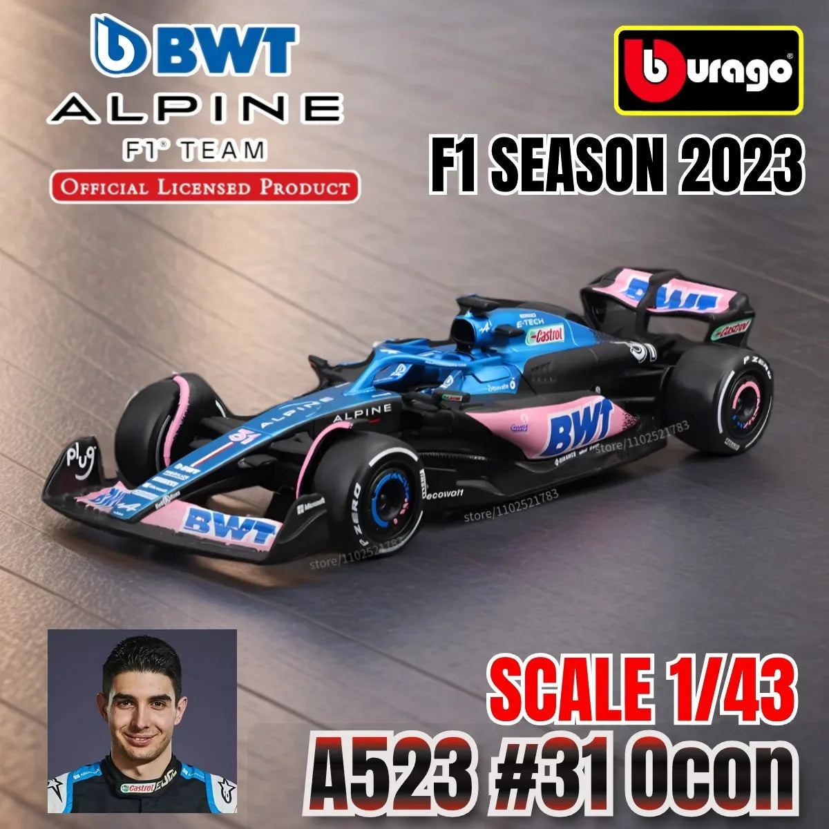 Premium Diecast 1to43 F1 Racing Car Model By Bburago - ToylandEU