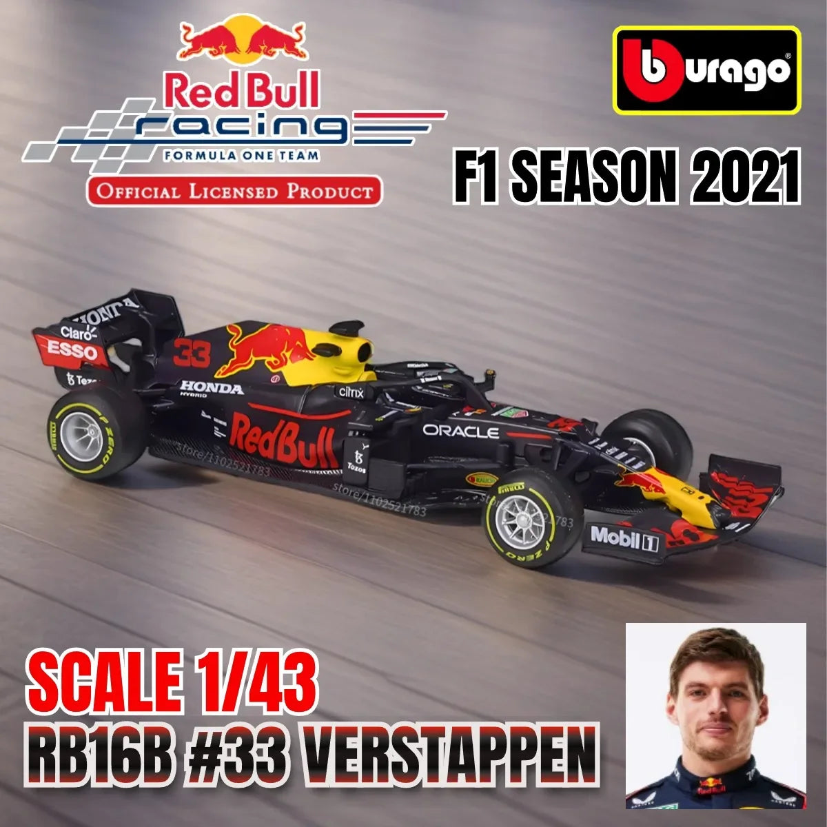 Premium Diecast 1to43 F1 Racing Car Model By Bburago - ToylandEU