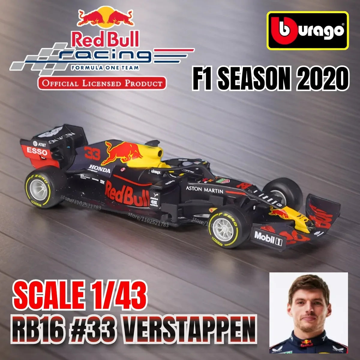 Premium Diecast 1to43 F1 Racing Car Model By Bburago - ToylandEU