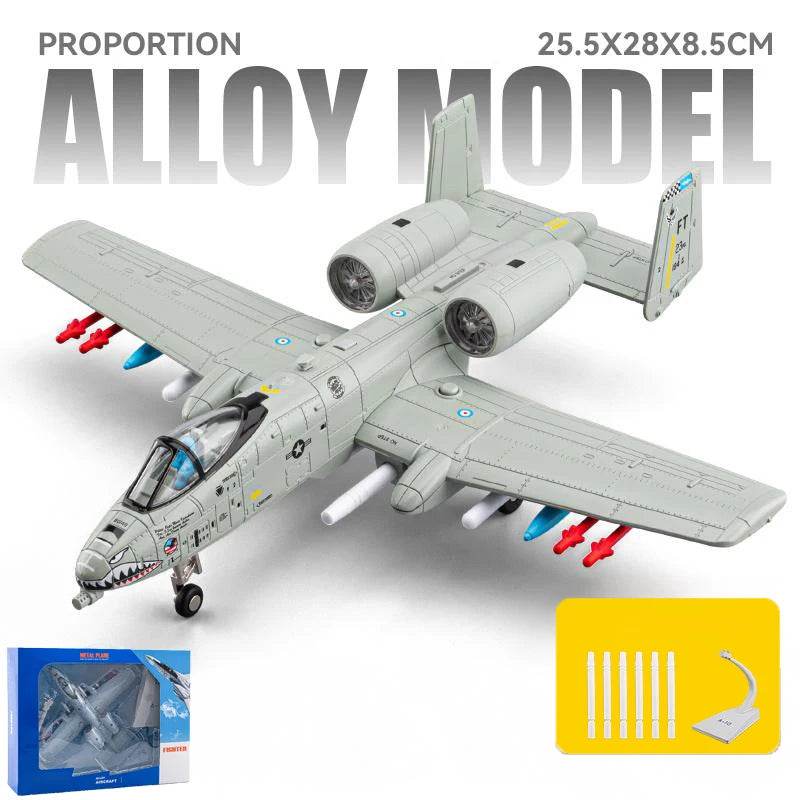 Premium Diecast Aircraft Model A 10 Thunderbolt II Sound And Light Function For Collectors - ToylandEU