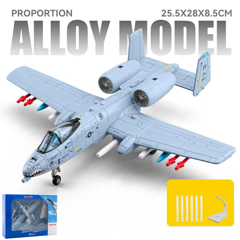 Premium Diecast Aircraft Model A 10 Thunderbolt II Sound And Light Function For Collectors - ToylandEU