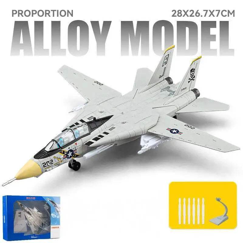 Premium Diecast Aircraft Model Scale One To Seventy Two Alloy Metal With Sound And Light For Collectors - ToylandEU