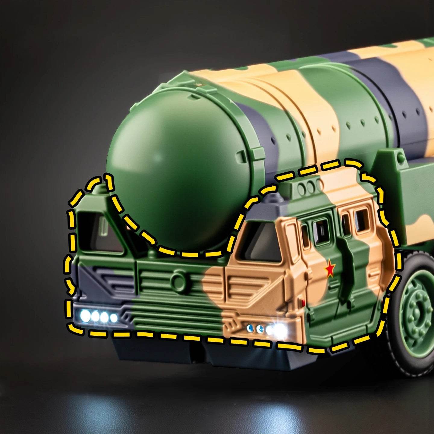 Premium Diecast Alloy Missile Carrier Model Car Scale One To Fifty Julang Launcher For Adult Collectors - ToylandEU