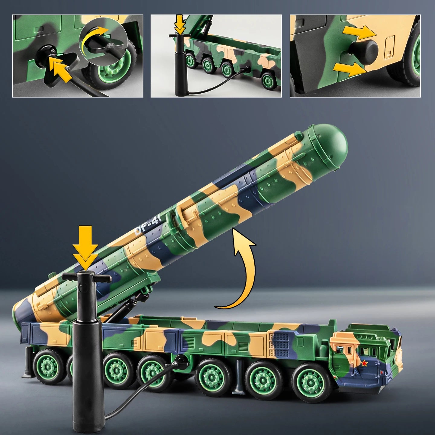 Premium Diecast Alloy Missile Carrier Model Car Scale One To Fifty Julang Launcher For Adult Collectors - ToylandEU