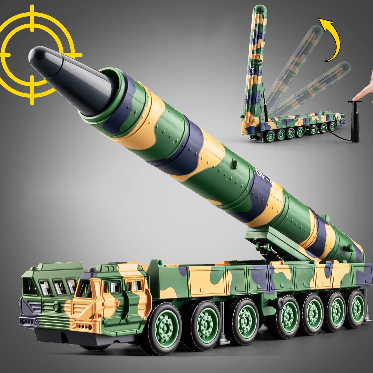 Premium Diecast Alloy Missile Carrier Model Car Scale One To Fifty Julang Launcher For Adult Collectors - ToylandEU