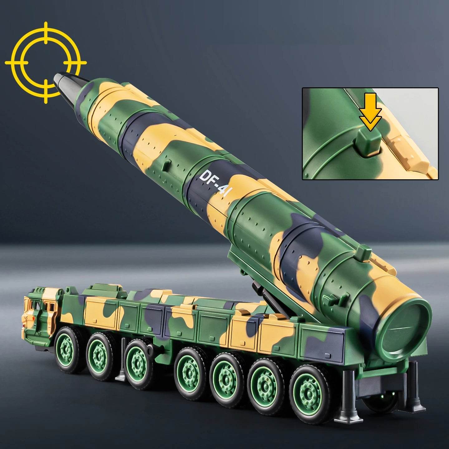 Premium Diecast Alloy Missile Carrier Model Car Scale One To Fifty Julang Launcher For Adult Collectors - ToylandEU