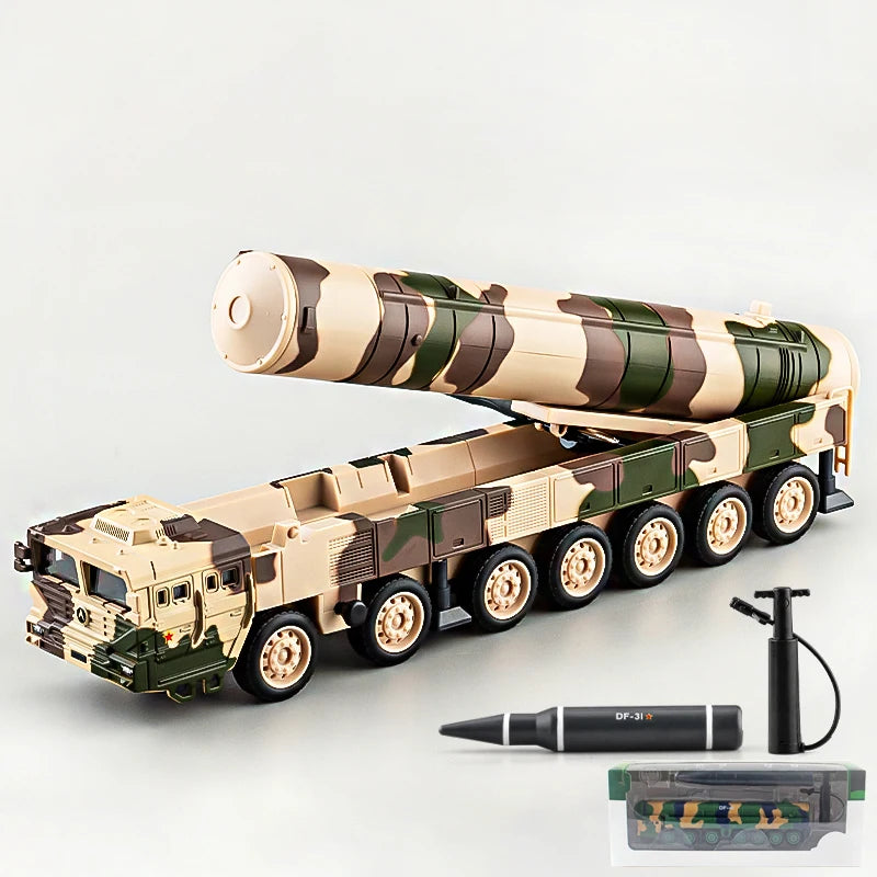 Premium Diecast Alloy Missile Carrier Model Car Scale One To Fifty Julang Launcher For Adult Collectors - ToylandEU