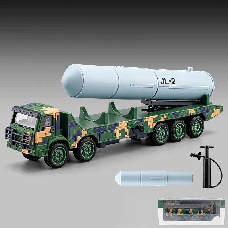 Premium Diecast Alloy Missile Carrier Model Car Scale One To Fifty Julang Launcher For Adult Collectors - ToylandEU