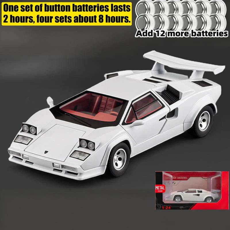Premium Diecast Alloy Model Car 1 24 Countach LP500S Sideswipe Collector Ornament For Boys And Collectors - ToylandEU