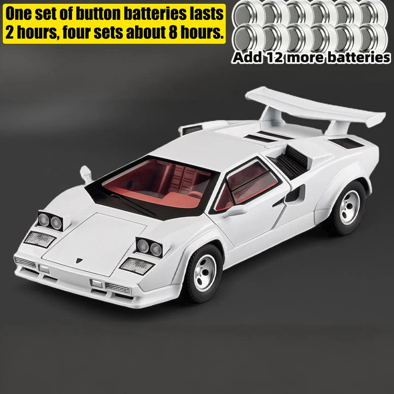 Premium Diecast Alloy Model Car 1 24 Countach LP500S Sideswipe Collector Ornament For Boys And Collectors - ToylandEU