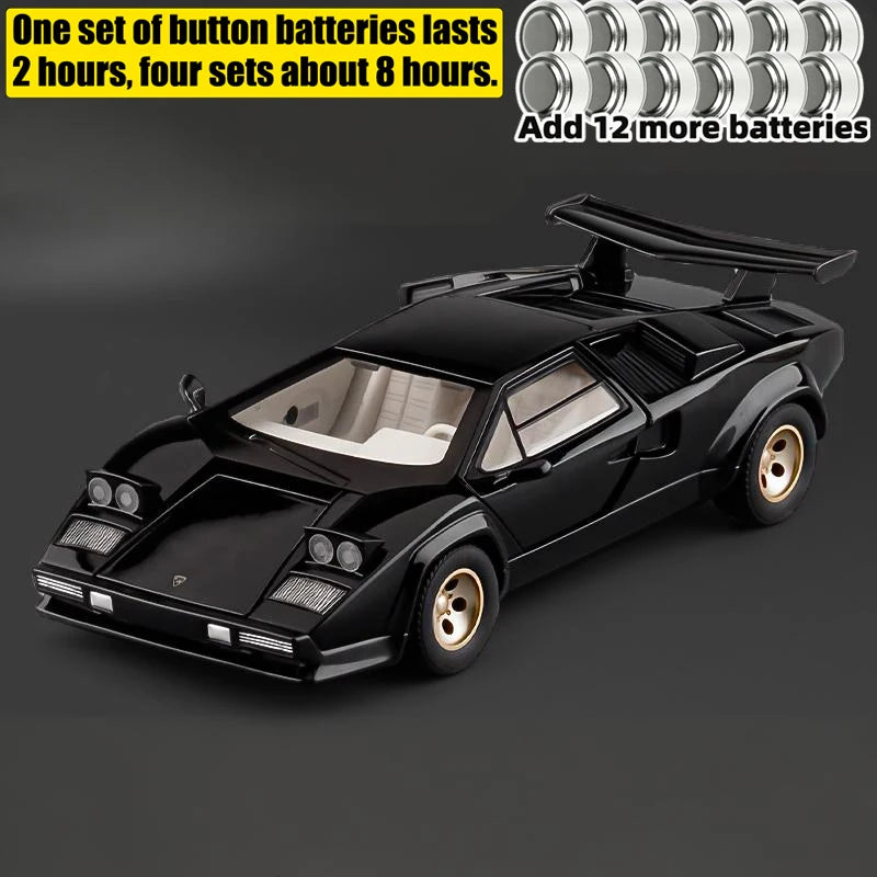 Premium Diecast Alloy Model Car 1 24 Countach LP500S Sideswipe Collector Ornament For Boys And Collectors - ToylandEU