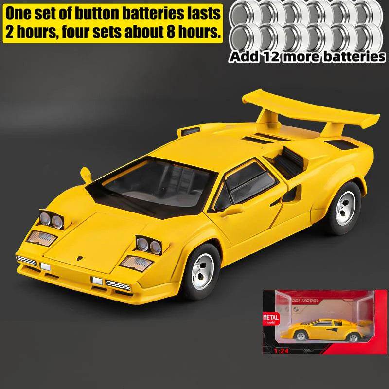 Premium Diecast Alloy Model Car 1 24 Countach LP500S Sideswipe Collector Ornament For Boys And Collectors - ToylandEU