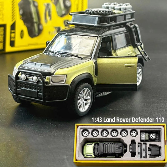 Premium Diecast Alloy Model Car 1-43 Scale Land Rover Defender 110 Assembly Modification Series For Collectors - ToylandEU