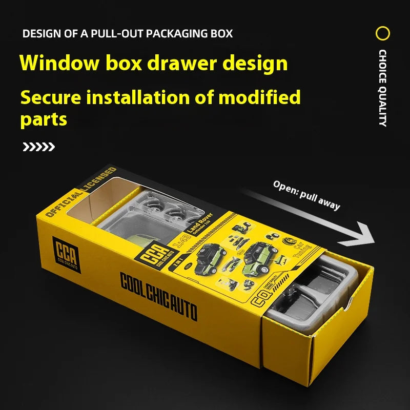 Premium Diecast Alloy Model Car 1-43 Scale Land Rover Defender 110 Assembly Modification Series For Collectors - ToylandEU