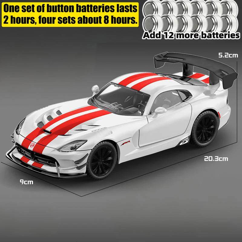 Premium Diecast Car 1 24 Scale Alloy Body Dodge Viper ACR 2016 For Car Enthusiasts And Collectors - ToylandEU