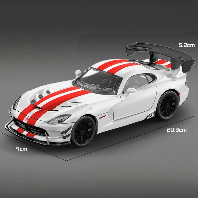 Premium Diecast Car 1 24 Scale Alloy Body Dodge Viper ACR 2016 For Car Enthusiasts And Collectors - ToylandEU