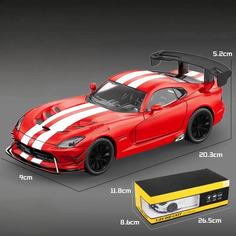 Premium Diecast Car 1 24 Scale Alloy Body Dodge Viper ACR 2016 For Car Enthusiasts And Collectors - ToylandEU