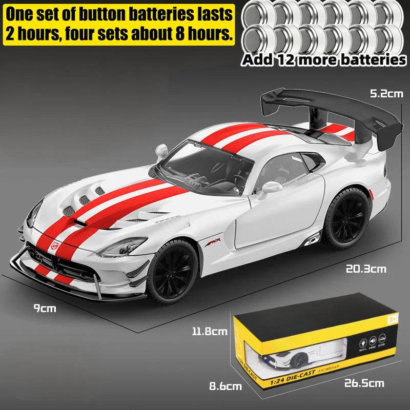 Premium Diecast Car 1 24 Scale Alloy Body Dodge Viper ACR 2016 For Car Enthusiasts And Collectors - ToylandEU