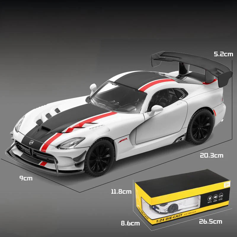 Premium Diecast Car 1 24 Scale Alloy Body Dodge Viper ACR 2016 For Car Enthusiasts And Collectors - ToylandEU
