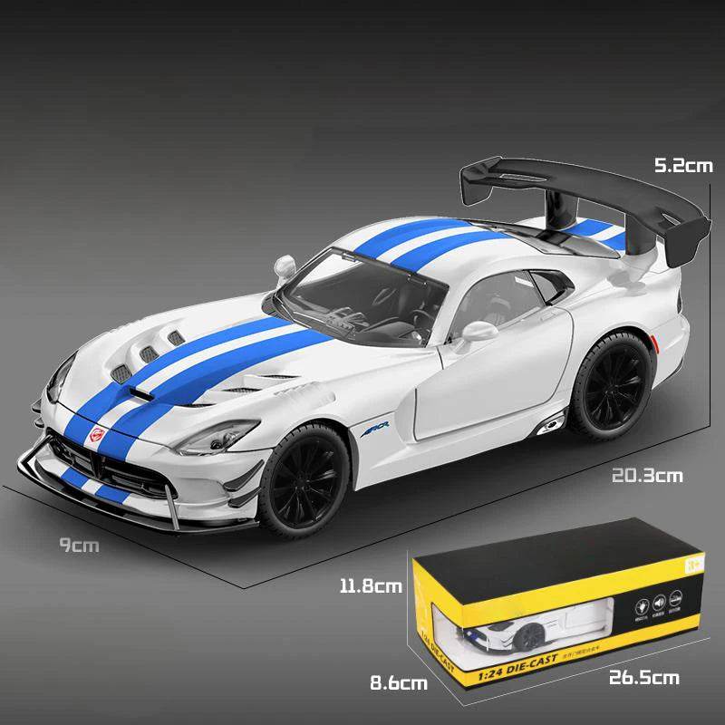 Premium Diecast Car 1 24 Scale Alloy Body Dodge Viper ACR 2016 For Car Enthusiasts And Collectors - ToylandEU