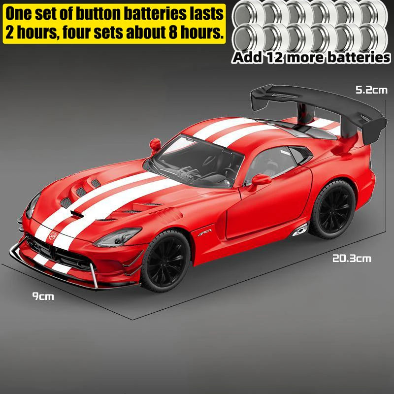Premium Diecast Car 1 24 Scale Alloy Body Dodge Viper ACR 2016 For Car Enthusiasts And Collectors - ToylandEU
