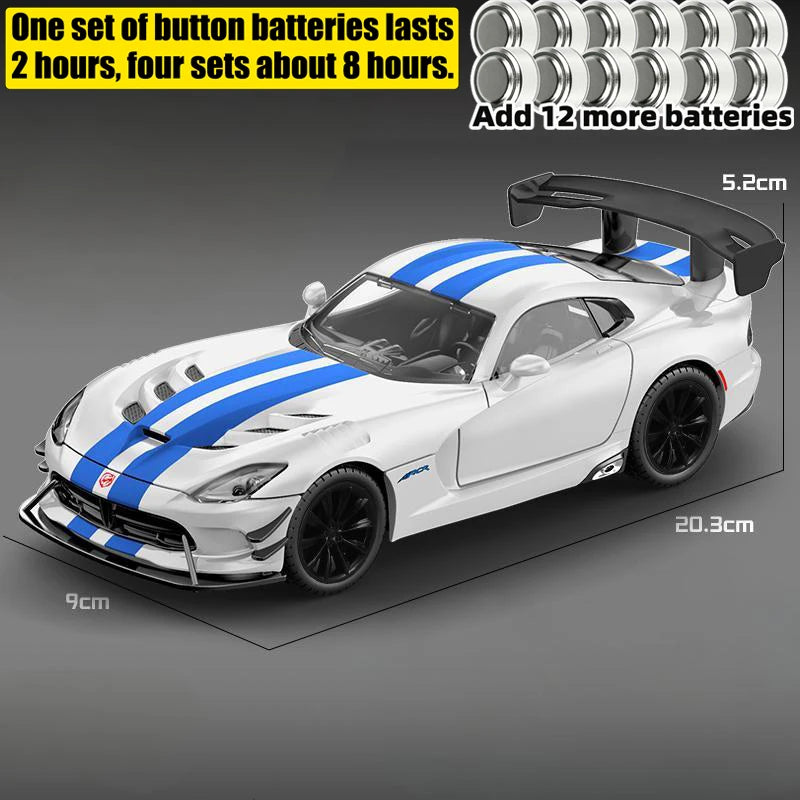 Premium Diecast Car 1 24 Scale Alloy Body Dodge Viper ACR 2016 For Car Enthusiasts And Collectors - ToylandEU