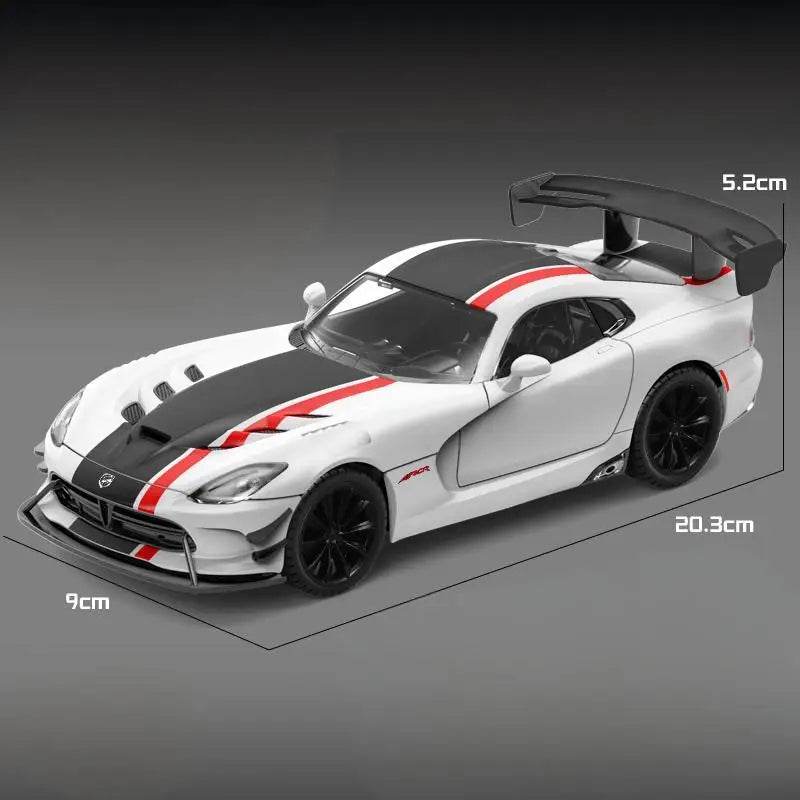 Premium Diecast Car 1 24 Scale Alloy Body Dodge Viper ACR 2016 For Car Enthusiasts And Collectors - ToylandEU