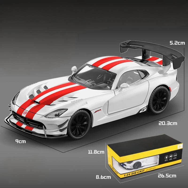 Premium Diecast Car 1 24 Scale Alloy Body Dodge Viper ACR 2016 For Car Enthusiasts And Collectors - ToylandEU