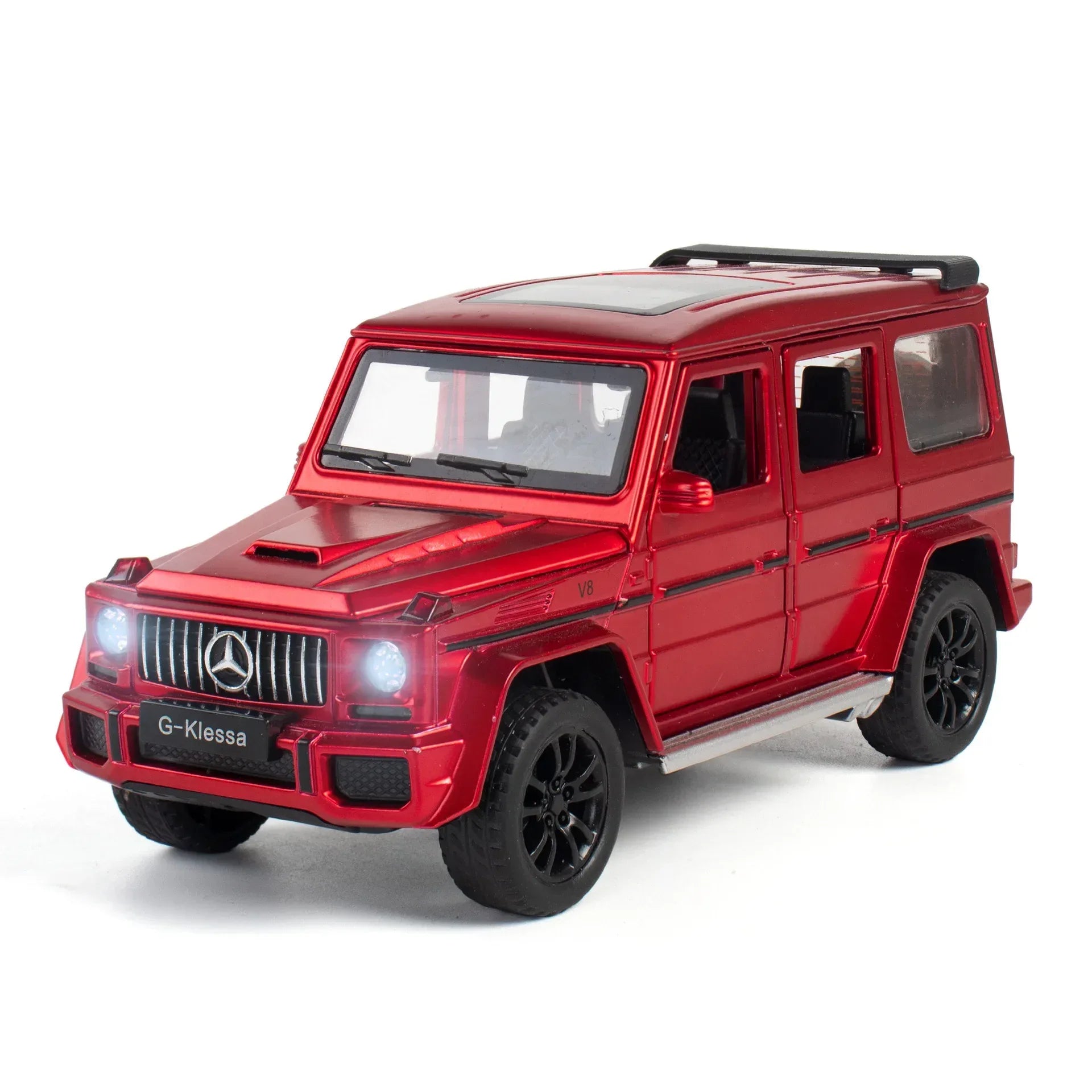 Premium Diecast Car 1 32 Mercedes G63 AMG Sound Light Pull Back Toy For Kids - ToylandEU