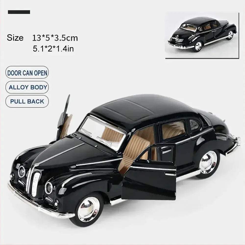 Premium Diecast Car 1 To 32 Scale Alloy Cabriolet Pull Back Vintage Model For Collectors And Gift Givers - ToylandEU