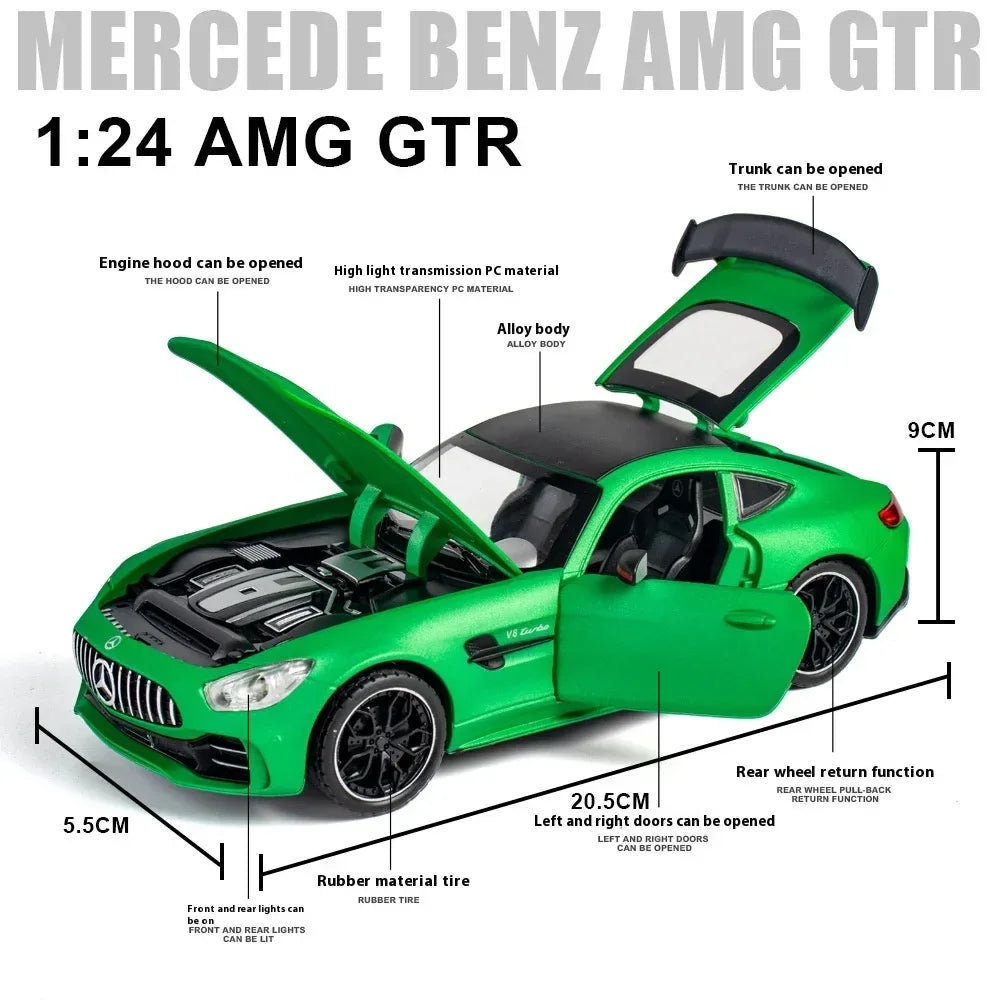 Premium Diecast Car Alloy Model Mercedes Benz GT AMG For Car Enthusiasts - ToylandEU