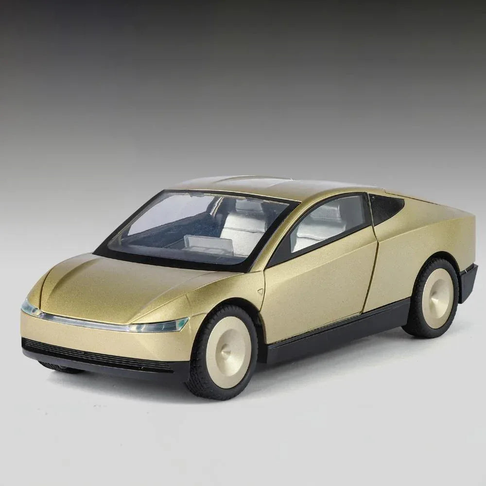 Premium Diecast Car Alloy Robotaxi Cybercab 1:24 With Sound And Light For Boys - ToylandEU