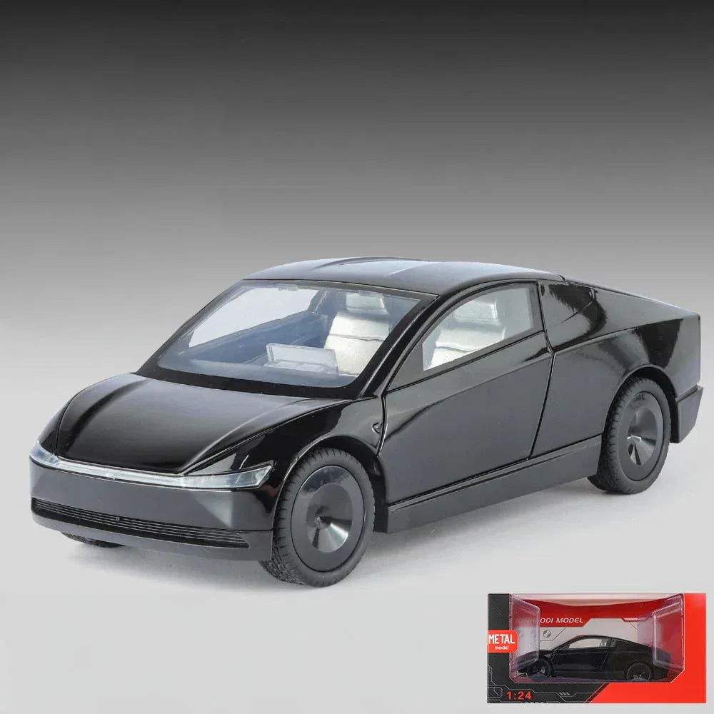 Premium Diecast Car Alloy Robotaxi Cybercab 1:24 With Sound And Light For Boys - ToylandEU