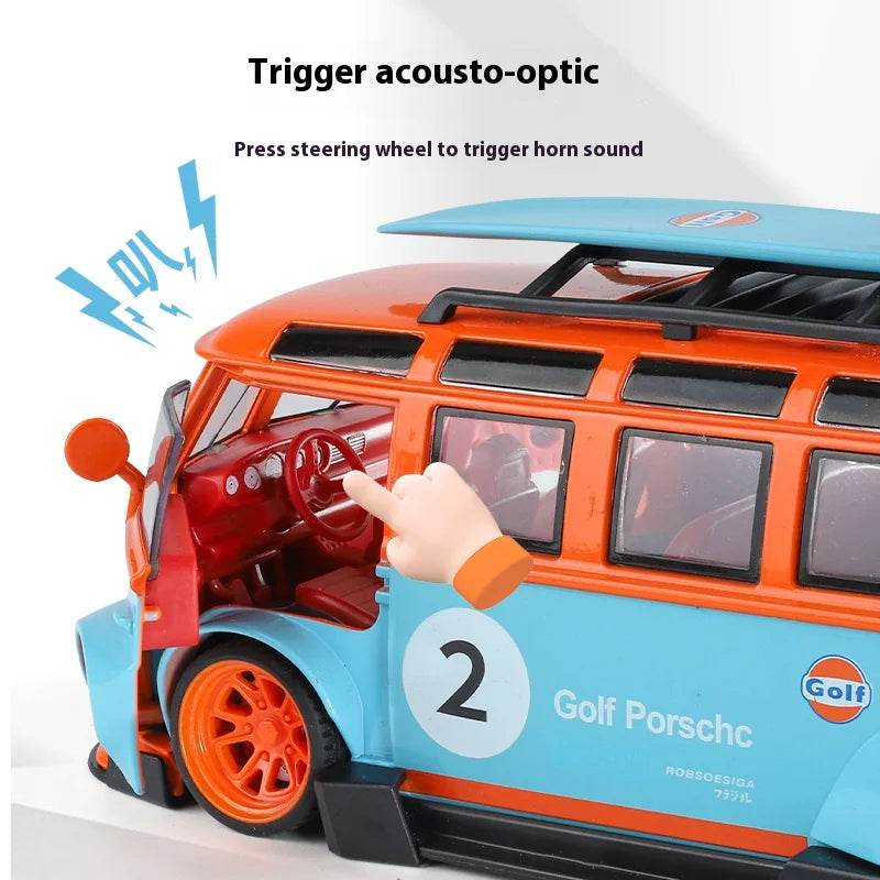 Premium Diecast Car Gulf Oil Martini T1 Bus 1:24 For Boys - ToylandEU