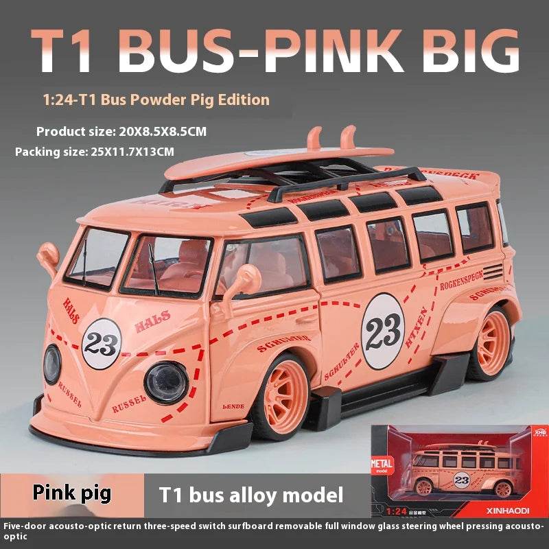 Premium Diecast Car Gulf Oil Martini T1 Bus 1:24 For Boys - ToylandEU