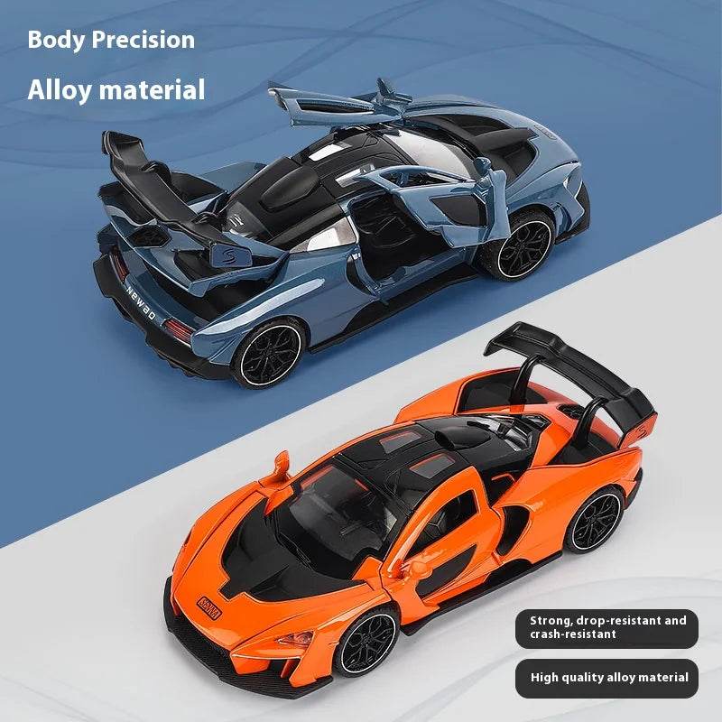 Premium Diecast Car McLaren Senna 1 To 32 Scale Sound And Light Pull Back For Kids Gift - ToylandEU