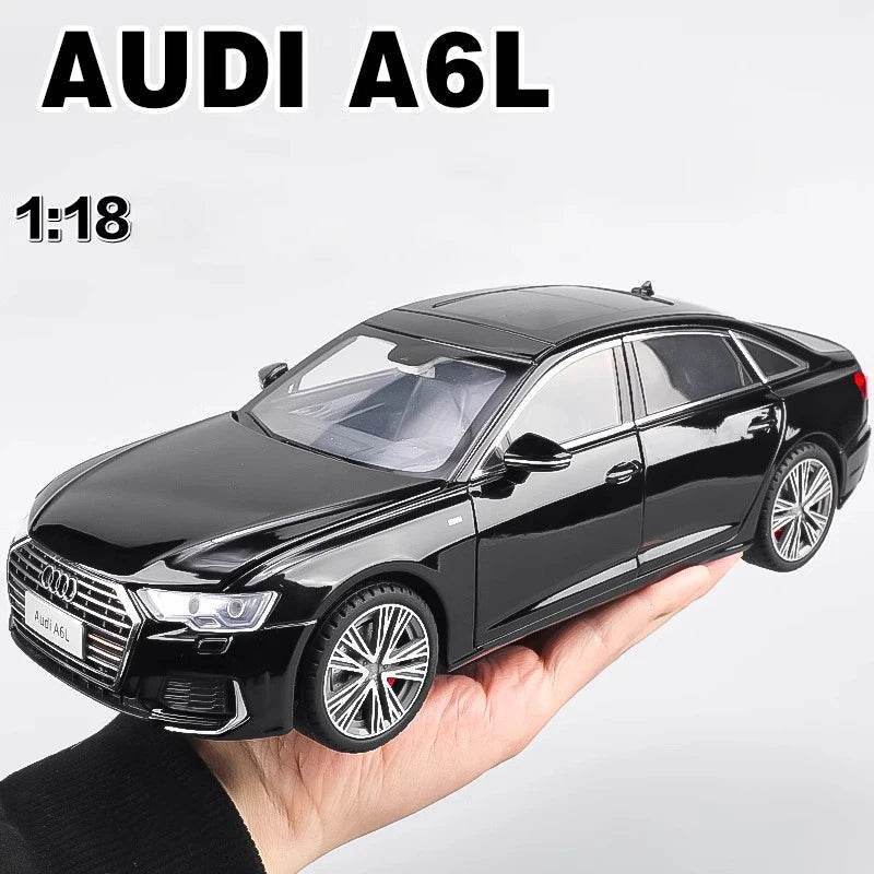 Premium Diecast Car Model 1 18 Audi A6L Alloy Metal With Sound And Light For Collectors - ToylandEU