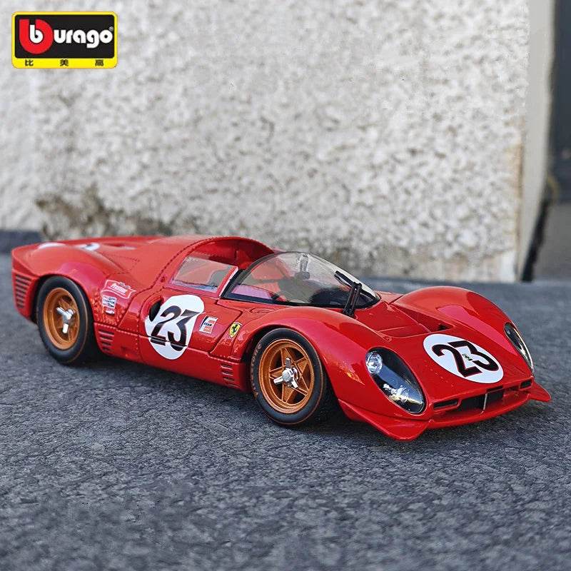 Premium Diecast Car Model 1 24 Ferrari 330 P4 Daytona Gift - ToylandEU