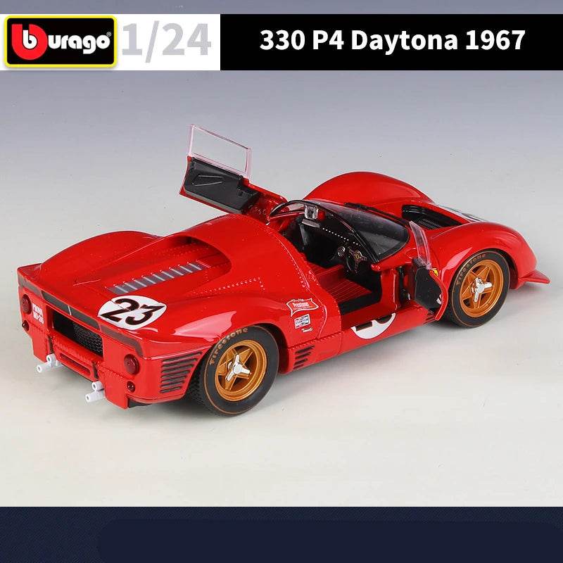 Premium Diecast Car Model 1 24 Ferrari 330 P4 Daytona Gift - ToylandEU