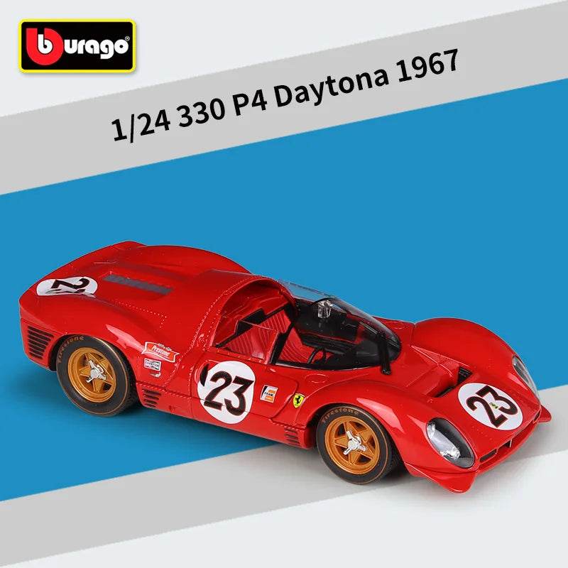 Premium Diecast Car Model 1 24 Ferrari 330 P4 Daytona Gift - ToylandEU