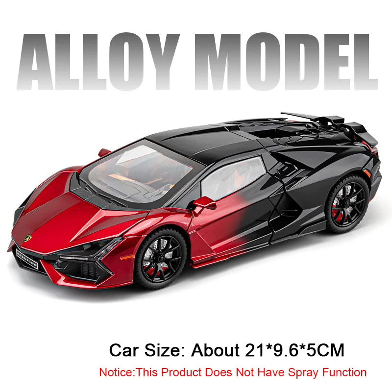 Premium Diecast Car Model 1 24 Scale With Sound And Light Doors Open For Kids Great Gift - ToylandEU