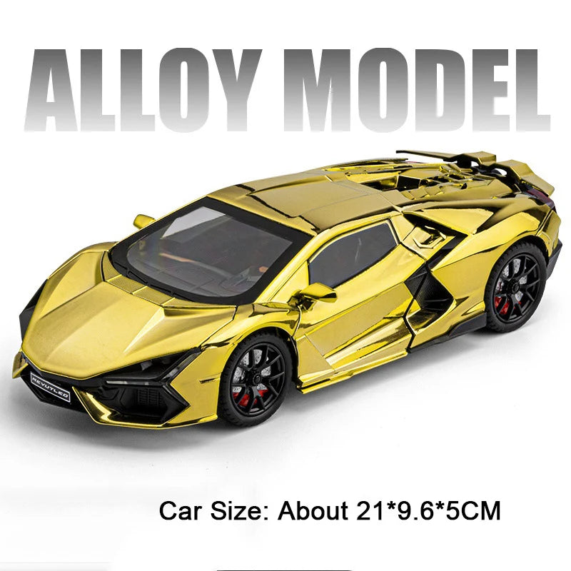 Premium Diecast Car Model 1 24 Scale With Sound And Light Doors Open For Kids Great Gift - ToylandEU