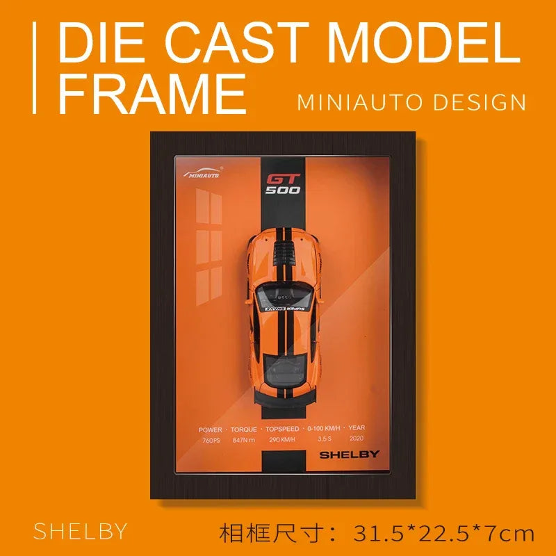 Premium Diecast Car Model 1 32 Scale Alloy Metal Racing Photo Frame Collectors - ToylandEU
