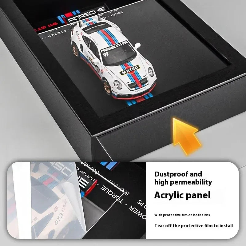 Premium Diecast Car Model 1 32 Scale Alloy Metal Racing Photo Frame Collectors - ToylandEU