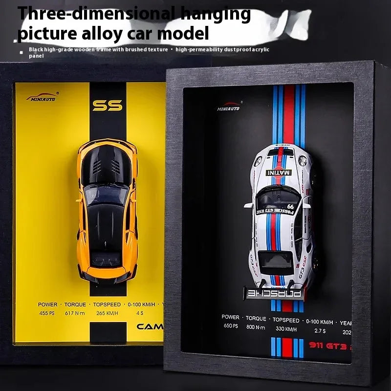 Premium Diecast Car Model 1 32 Scale Alloy Metal Racing Photo Frame Collectors - ToylandEU