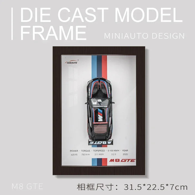 Premium Diecast Car Model 1 32 Scale Alloy Metal Racing Photo Frame Collectors - ToylandEU