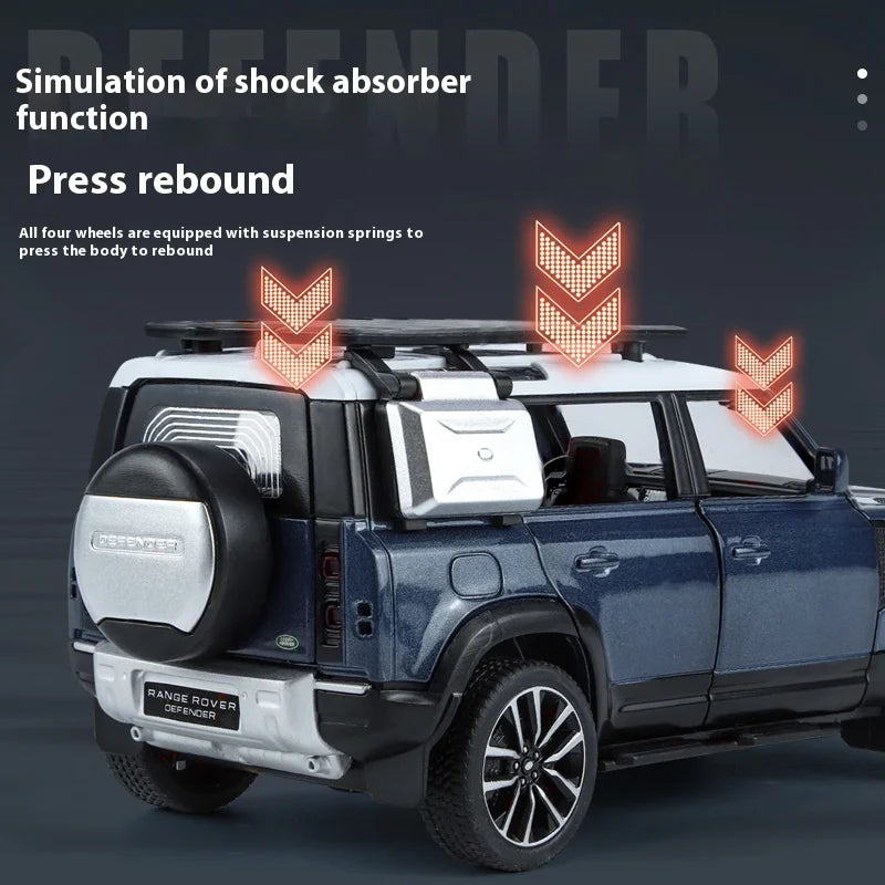 Premium Diecast Car Model 1 32 Scale Land Rover Defender 110 With Sound And Light For Car Enthusiasts And Collectors - ToylandEU